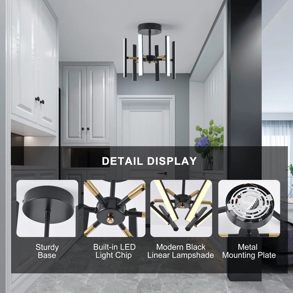 6 - Light Sputnik LED Chandelier