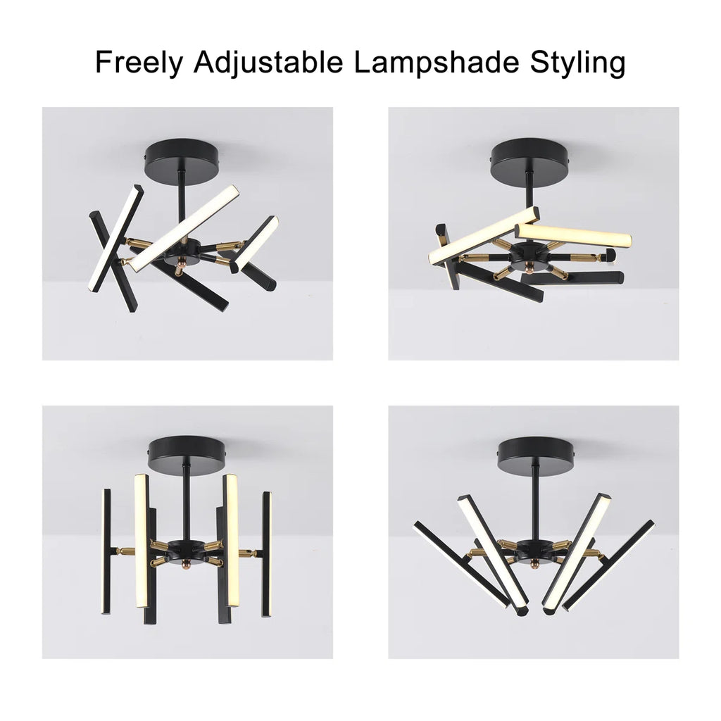 6 - Light Sputnik LED Chandelier