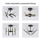 6 - Light Sputnik LED Chandelier