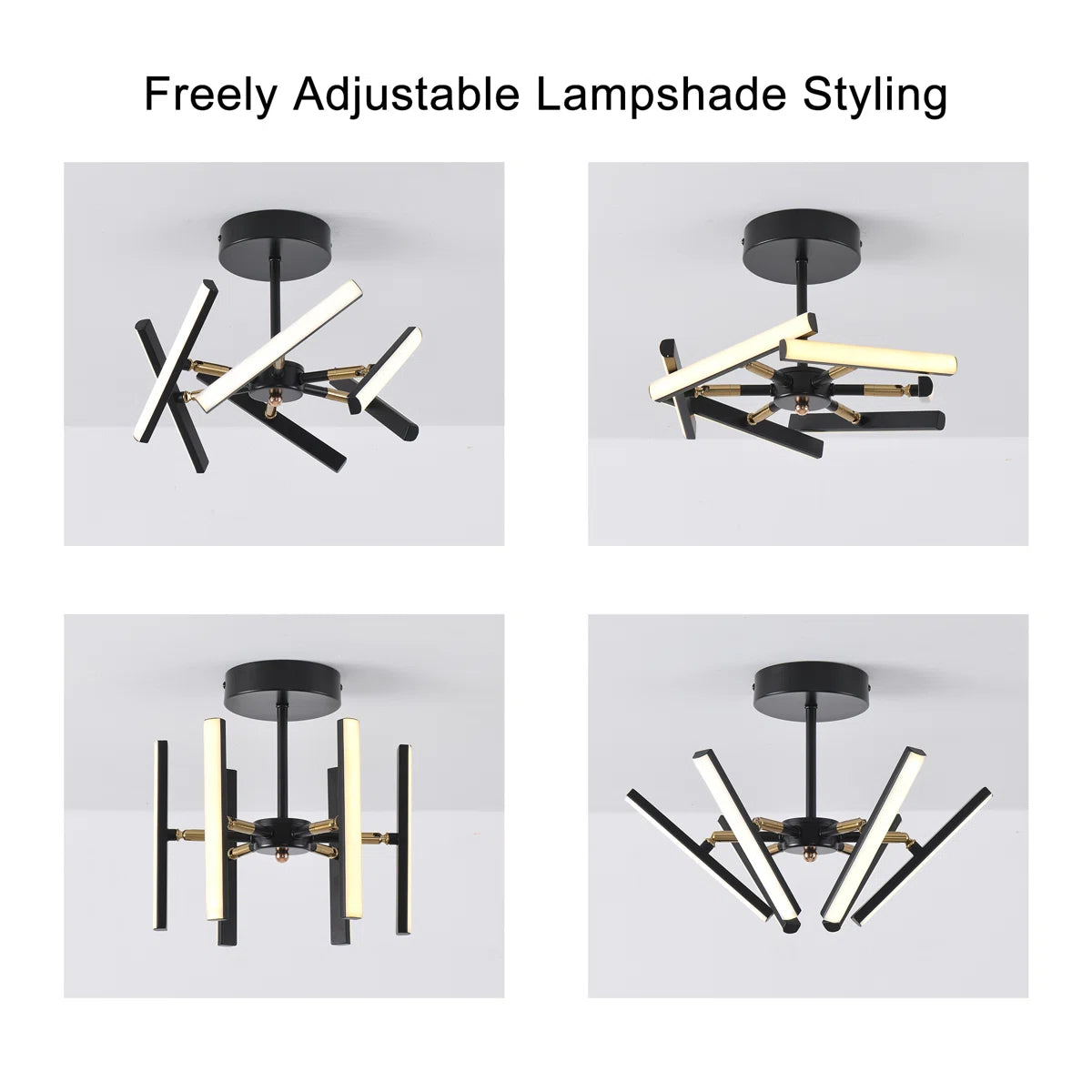 6 - Light Sputnik LED Chandelier