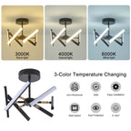 6 - Light Sputnik LED Chandelier