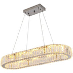 Elegant Kirt 1 Light Crystal LED Chandelier by TheChandelierCo featuring sparkling crystal accents and modern design.