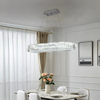 Elegant Kirt 1 Light Crystal LED chandelier by TheChandelierCo with sparkling crystal accents and modern design.
