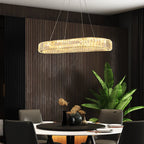 Light Crystal LED Chandelier from Kirt 1 by TheChandelierCo, featuring shimmering crystal accents and modern illumination design.