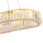 Light crystal LED chandelier from Kirt 1 by TheChandelierCo featuring sparkling crystal accents and modern lighting design.