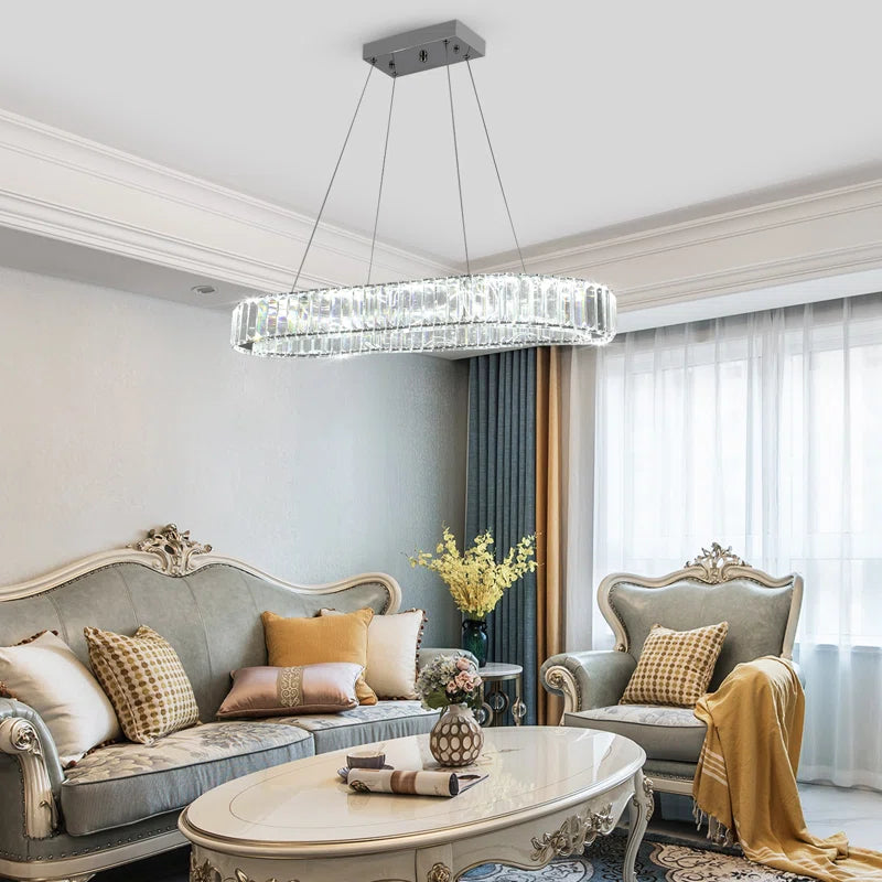 Light Crystal LED Chandelier by TheChandelierCo featuring elegant crystal accents and modern LED lighting for sophisticated decor.