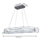 Light Crystal LED Chandelier by TheChandelierCo featuring sparkling crystal details and modern design for elegant interior lighting.