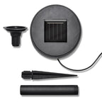 Set of three LED pathway lights by TheChandelierCo, modern outdoor lighting fixtures for garden and walkway illumination.