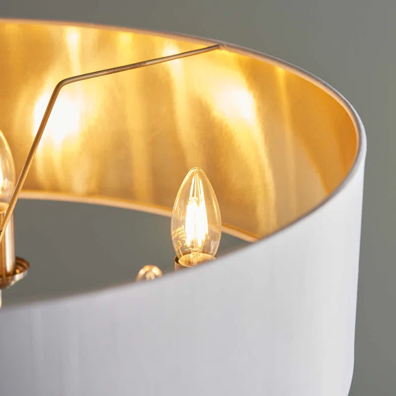 Landover 6-light drum chandelier by TheChandelierCo featuring a modern drum shade and sleek metal finish.