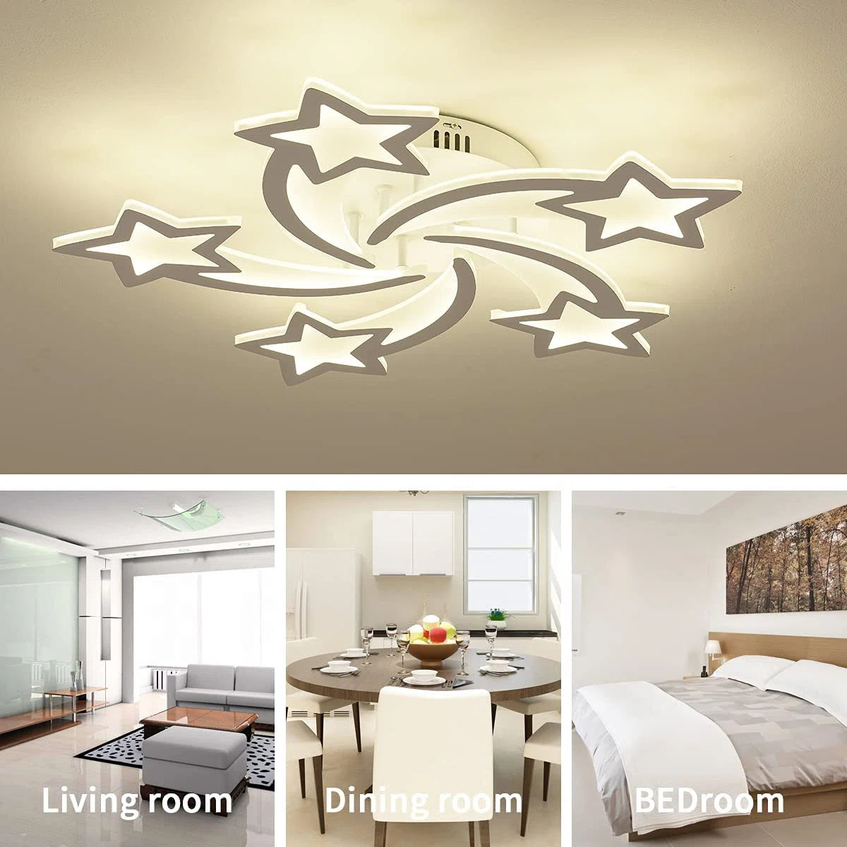 5-Light 65cm LED Flush Mount