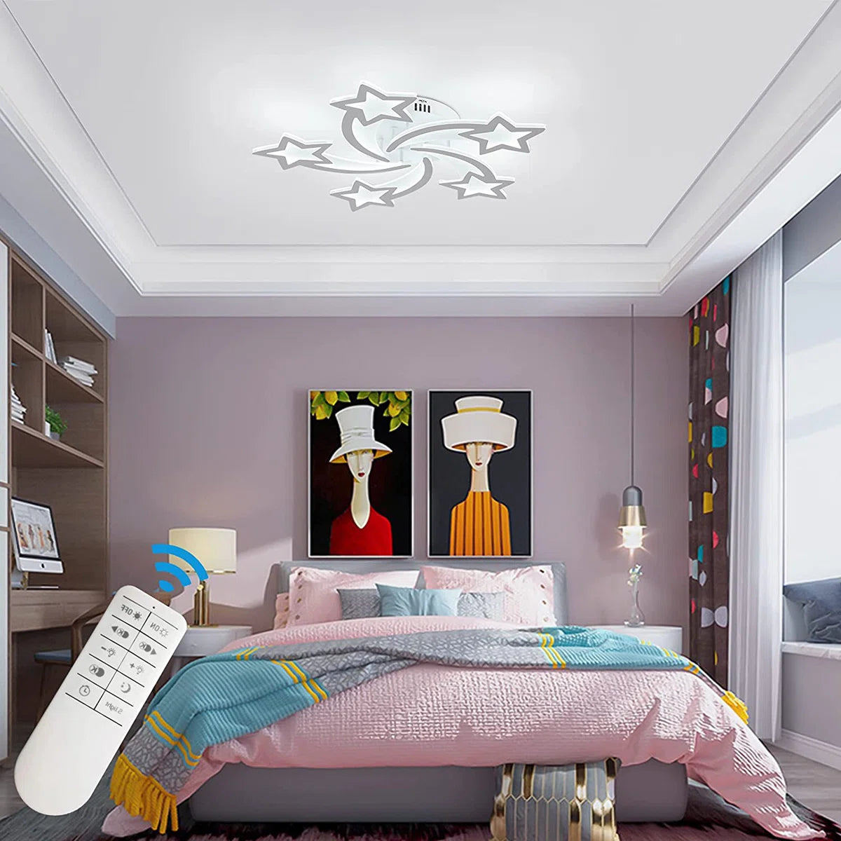 5-Light 65cm LED Flush Mount