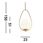 Modern Malchow LED pendant light by TheChandelierCo featuring sleek design and warm illumination in a contemporary setting.