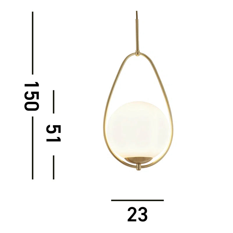 Modern Malchow LED pendant light by TheChandelierCo featuring sleek design and warm illumination in a contemporary setting.