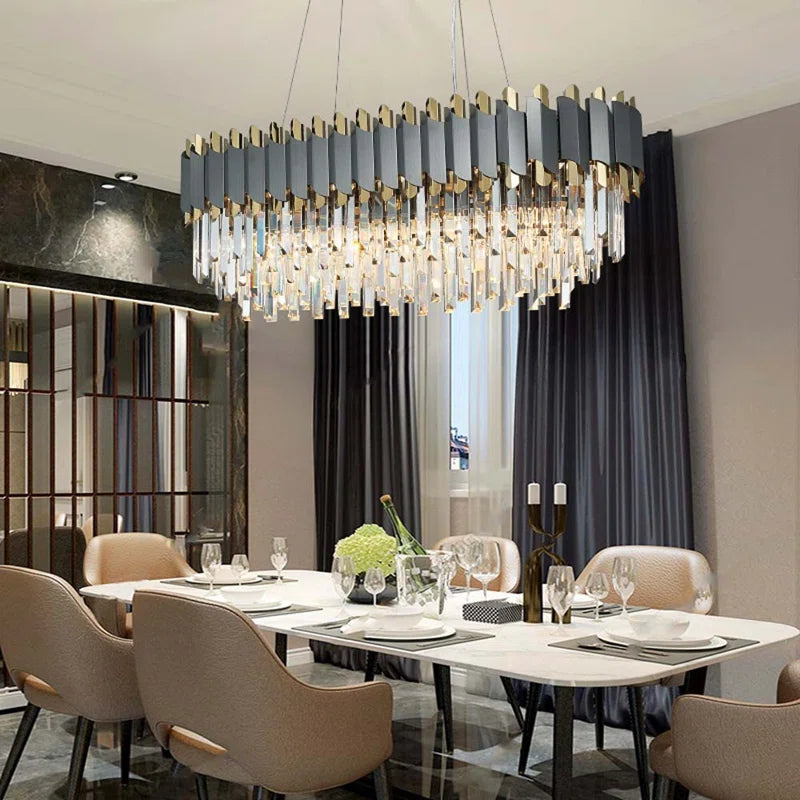 10-Light Crystal Chandelier