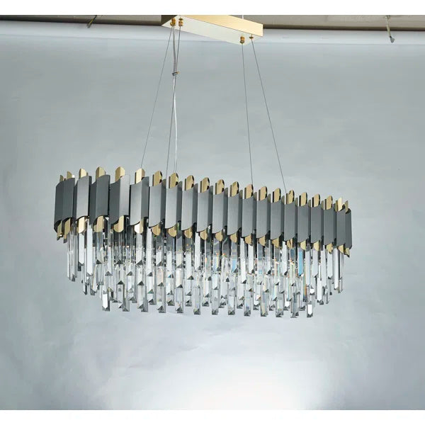 10-Light Crystal Chandelier