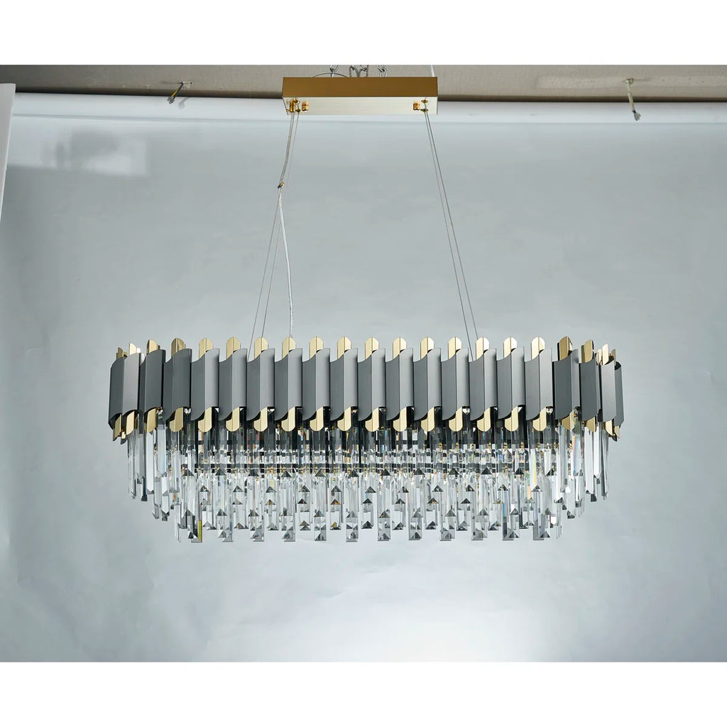10-Light Crystal Chandelier