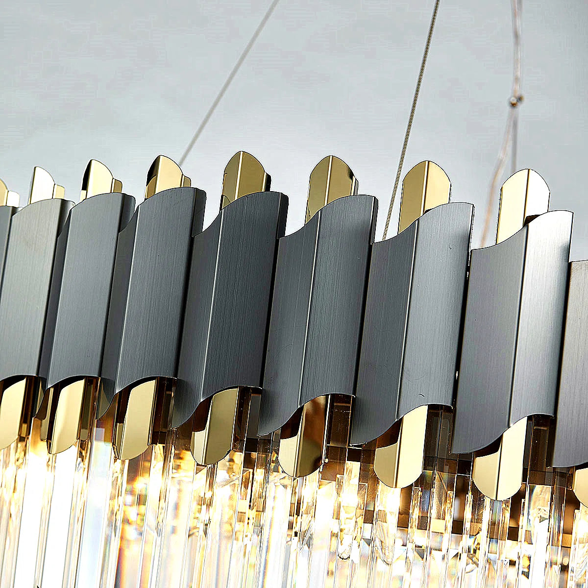 10-Light Crystal Chandelier