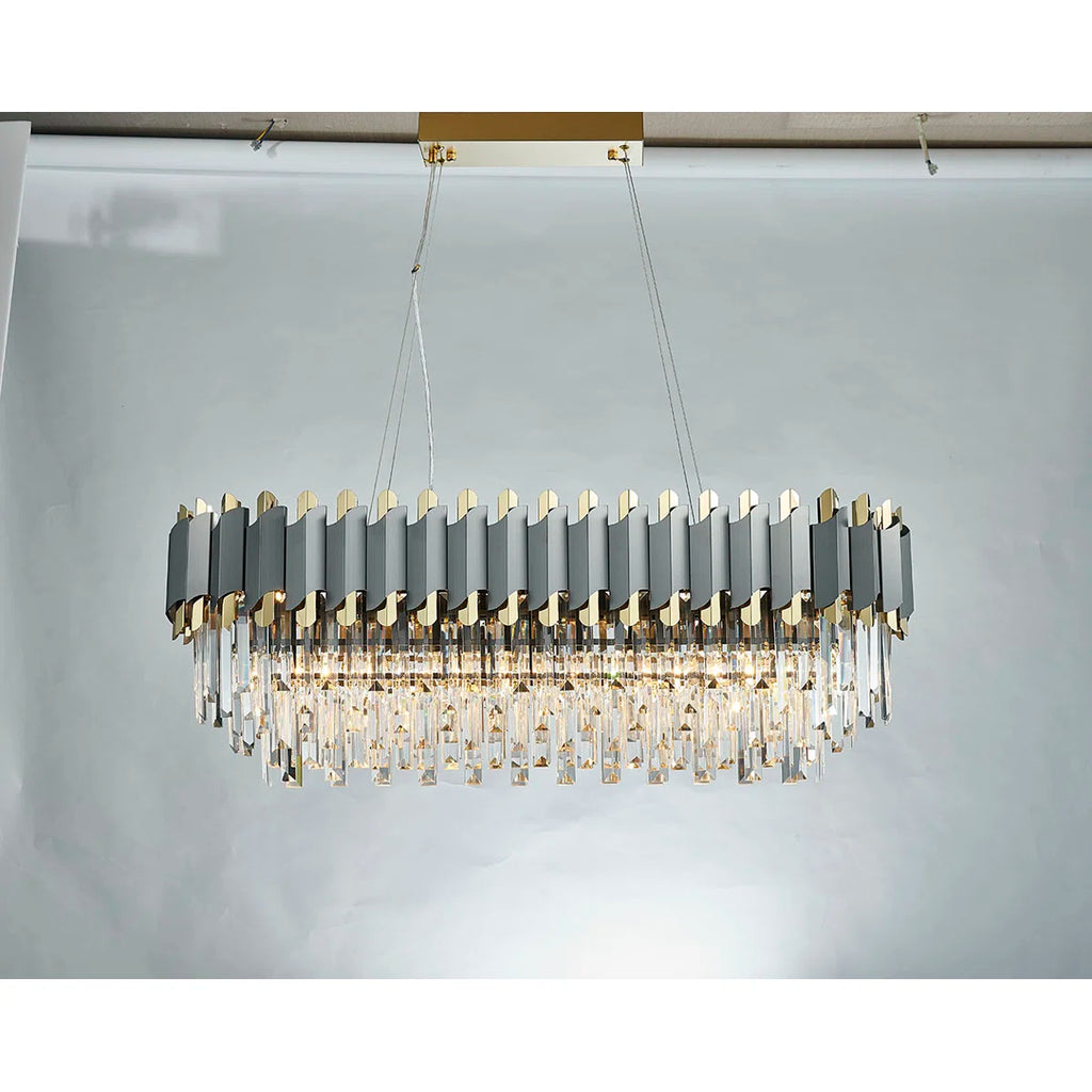 10-Light Crystal Chandelier