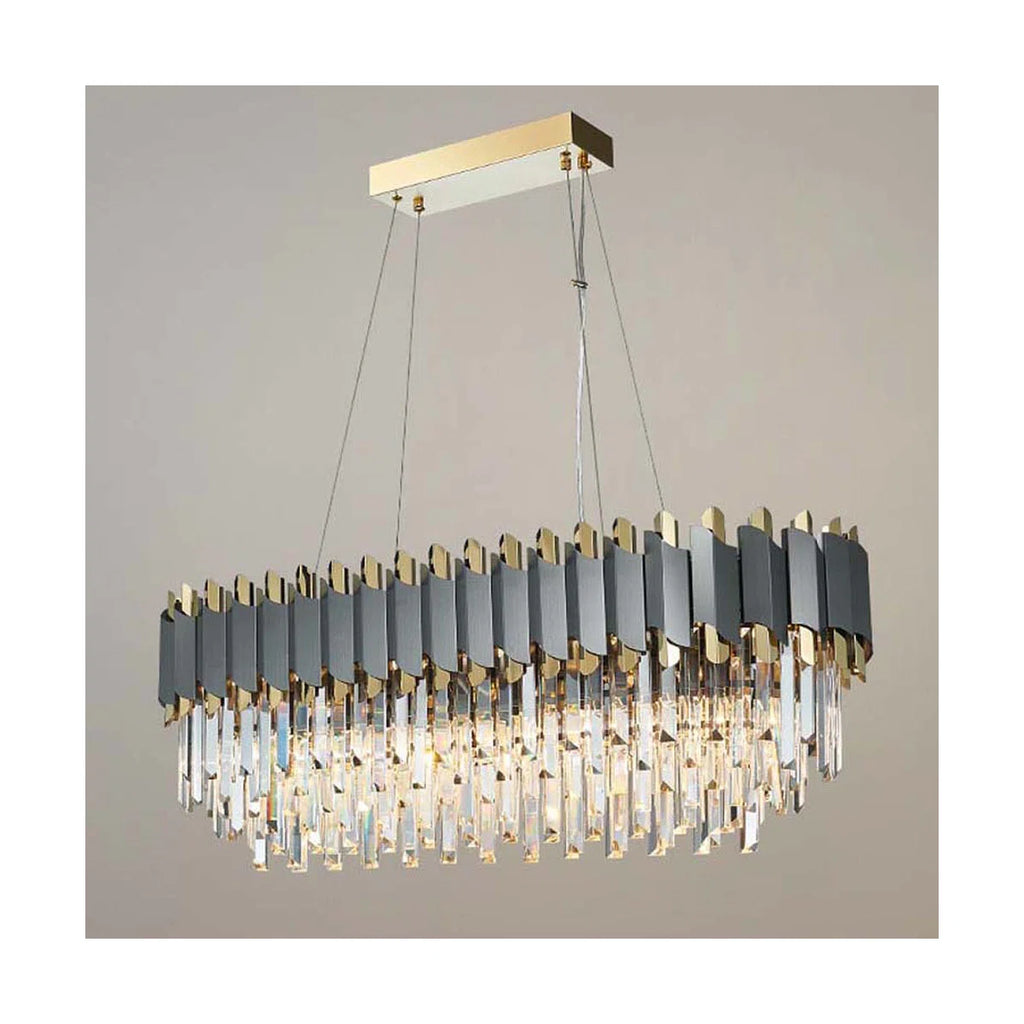 10-Light Crystal Chandelier