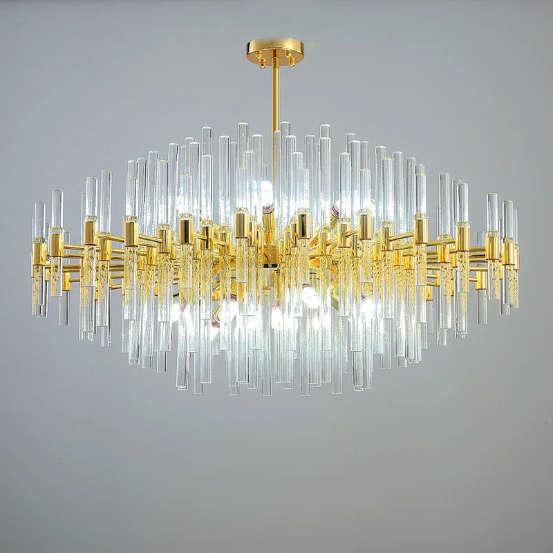 Elegant Mchugh 18 light chandelier by TheChandelierCo featuring a classic design with multiple crystal accents and metal framework.