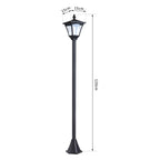 Full view of the Mellery lamp post by TheChandelierCo, showcasing its elegant outdoor lighting design and detailed metal finish.