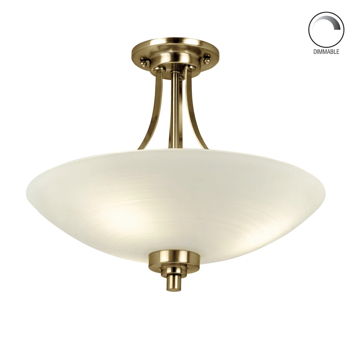 Miltiades glass semi-flush mount ceiling light by TheChandelierCo, featuring a sleek semi-flush design with clear glass accents.