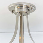 Miltiades glass semi-flush mount ceiling light by TheChandelierCo with clear glass shade and modern design.
