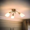 Glass Semi Flush Mount
