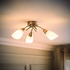 Glass Semi Flush Mount