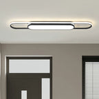 Muscato 1-Light 110cm LED flush mount ceiling light by TheChandelierCo, featuring a sleek modern design and warm LED illumination.