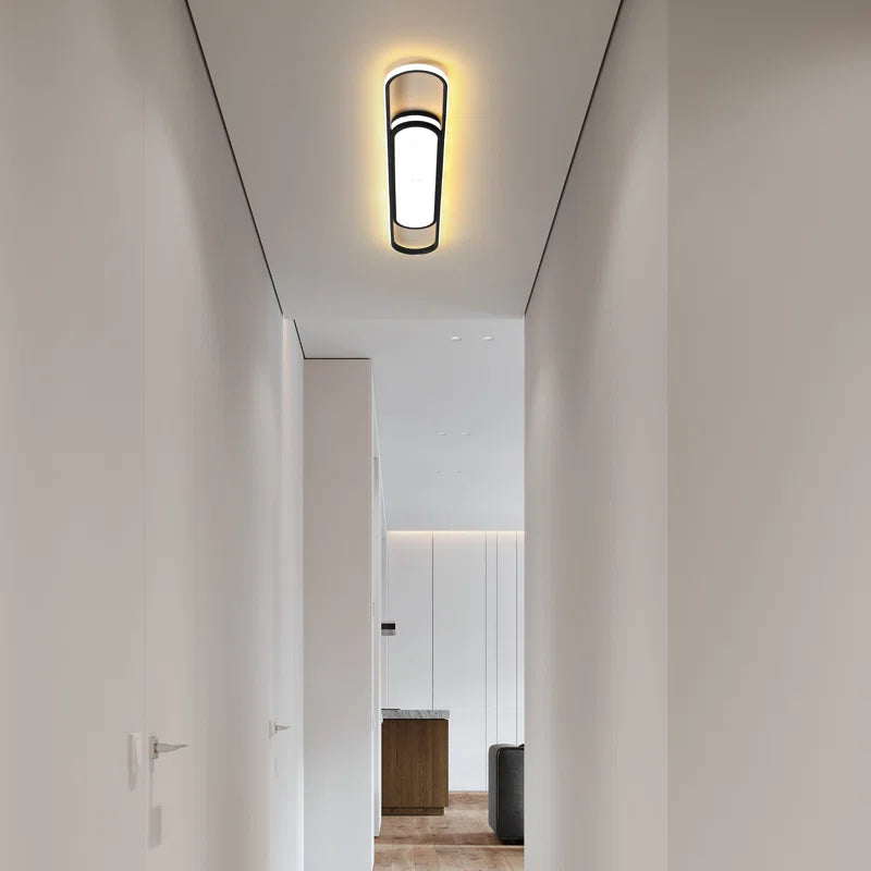 Muscato 1-light 110cm LED flush mount ceiling light by TheChandelierCo, featuring a sleek modern design with a round shape.