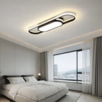 Muscato 1-light 70cm LED flush mount ceiling light by TheChandelierCo, featuring a sleek modern design with a white finish.