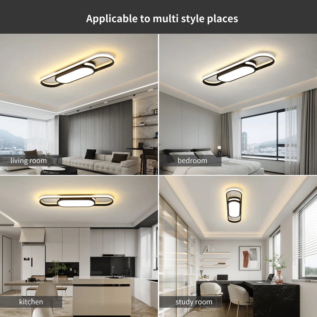 Muscato 1-Light 70cm LED flush mount ceiling light by TheChandelierCo, featuring a sleek round design and modern LED illumination.