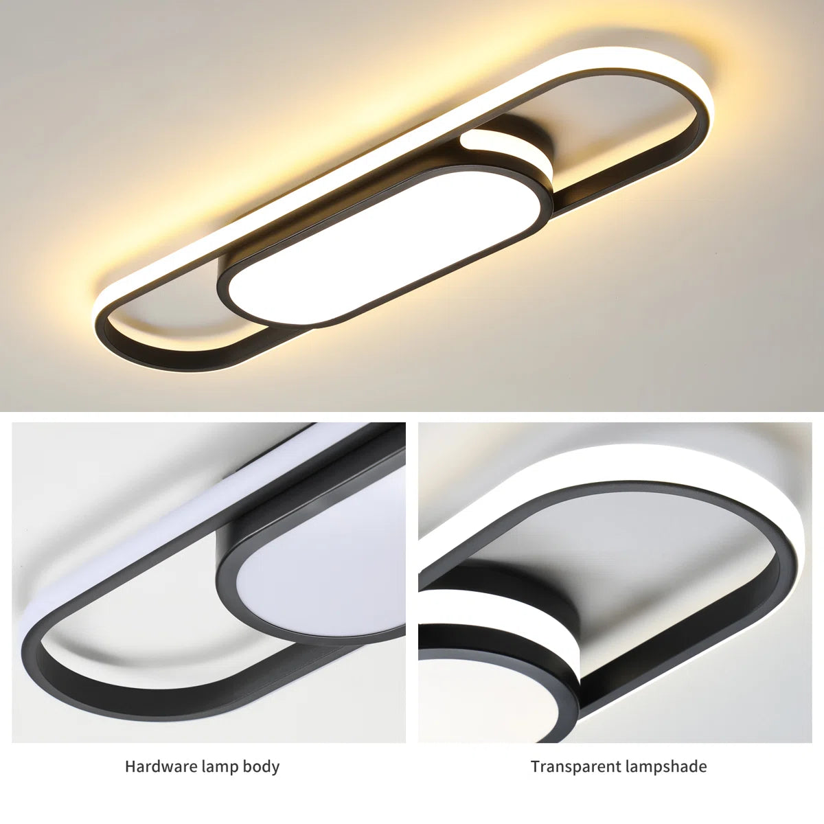 Muscato 1-light 70cm LED flush mount ceiling light by TheChandelierCo, featuring a sleek circular design with a modern white finish.