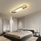 Muscato 1-light 70cm LED flush mount ceiling light by TheChandelierCo, featuring a sleek modern design with a white finish.