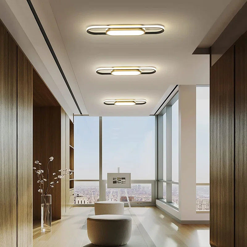 Muscato 1-light 70cm LED flush mount ceiling light by TheChandelierCo with a sleek modern design and soft white illumination.