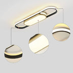Muscato 1-light 70cm LED flush mount ceiling light by TheChandelierCo with a sleek modern design and white finish.