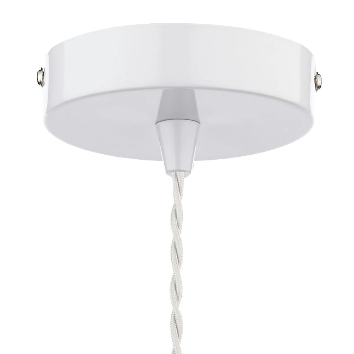 Nataly 1 Light Dome Pendant by TheChandelierCo featuring a sleek, modern design with a white dome-shaped shade.