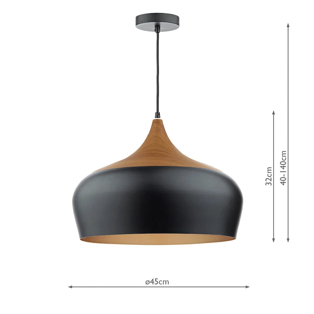 Nataly 1 Light Dome Pendant by TheChandelierCo hanging from ceiling with a sleek, modern design and warm lighting.