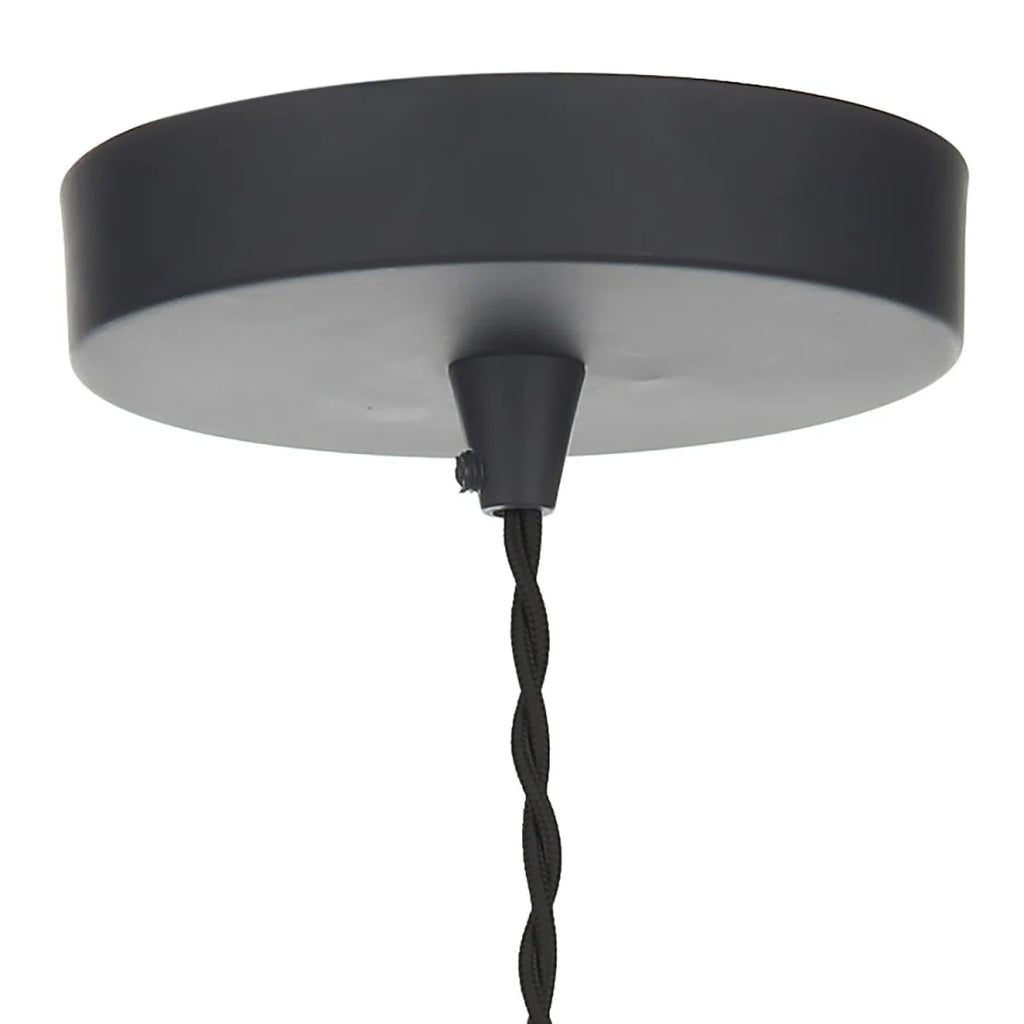 Nataly 1 Light Dome Pendant by TheChandelierCo featuring a sleek, modern design with a light-colored dome-shaped shade.