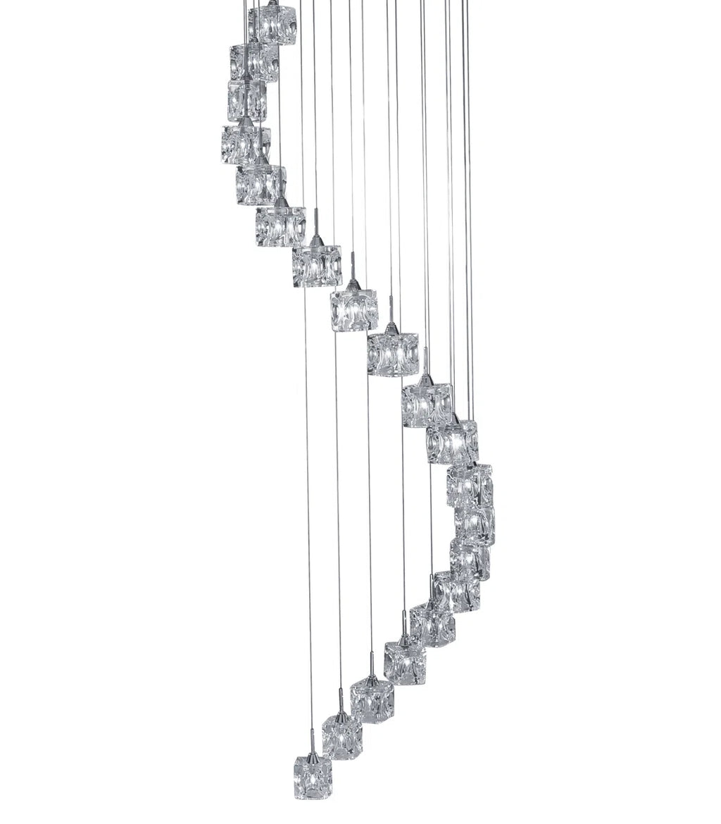 Neil 20-light cluster chandelier by TheChandelierCo with multiple glass globes and a modern design for elegant lighting.