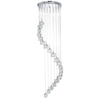 Neil 20-light cluster chandelier by TheChandelierCo with multiple glass globes hanging in a modern design.