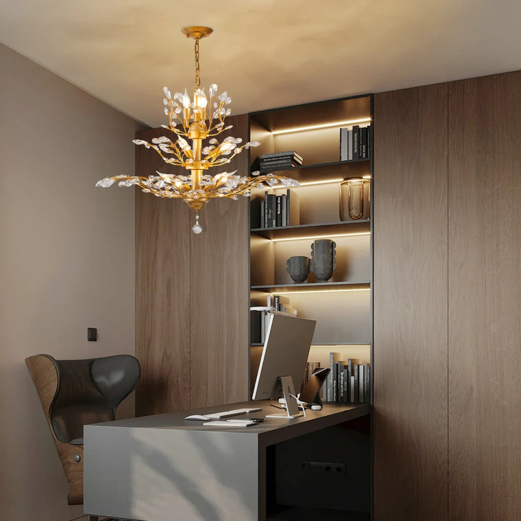 11 - Light Crystal Dimmable Empire Chandelier