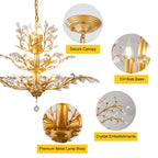 11 - Light Crystal Dimmable Empire Chandelier