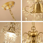 1 - Light Dimmable Crystal Empire Chandelier