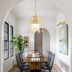 1 - Light Dimmable Crystal Empire Chandelier
