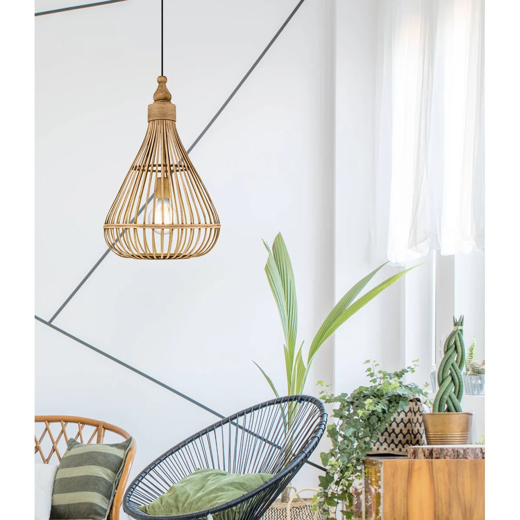 1 - Light Natural Teardrop Pendant