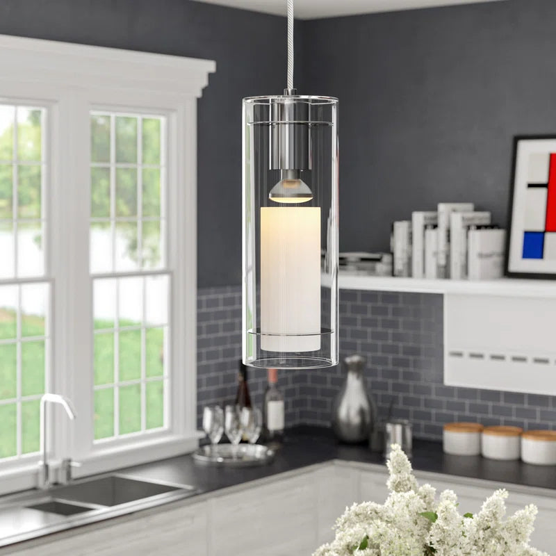 1 - Light Polished Chrome Single Pendant