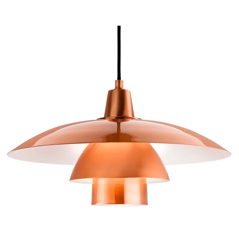 Light brushed brass dome pendant light from Olsen 1 by TheChandelierCo, featuring a sleek modern design and smooth finish.