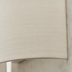 Paige Steel Flush Mounted Sconce by TheChandelierCo, featuring a sleek steel finish and modern design for wall lighting.